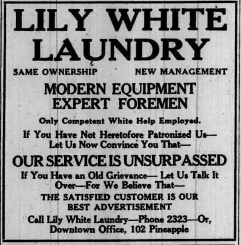 LilyWhiteAd-4-30-1930