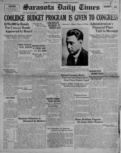 Mayor Bacon elected-Dec-09-1925